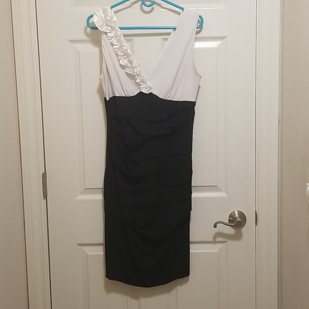 Black and white dress